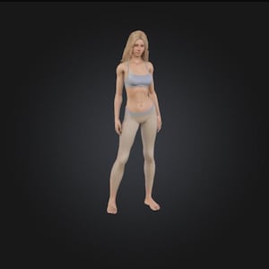 Realistic Female STL 3D Model for Printing | Digital Download Woman Figure | Printable 3D Art for Games, Animation, and Collectibles