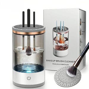 Automatic Makeup Brush Cleaner – Touch Sensor, Low Noise & Eco-Friendly | Deep Cleaning Machine for All Brush Sizes