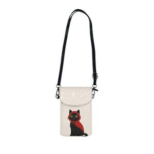 Elegante cartera para teléfono móvil con temática de gato, bonito bolso cruzado para amantes de los gatos, elegante funda para móvil, regalo perfecto para dueños de mascotas, Halloween [...]