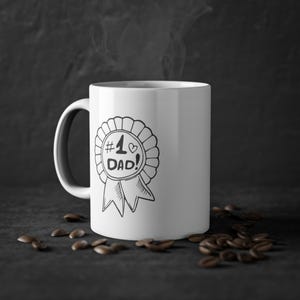 Best Dad Mug, Perfect Gift for Father&#39;s Day, Birthday, Appreciation, Coffee Lover&#39;s Collectible, Funny Dad Coffee Cup