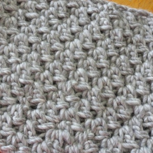 Light grey silver chunky wool cowl image 3