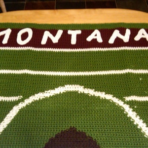 Custom Football AfghanYOUR school, YOUR colors image 4