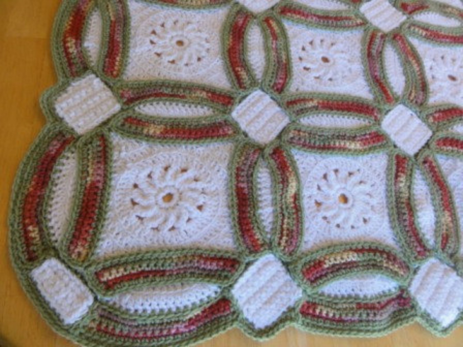 Wedding Ring Afghan Spectacular Wedding or Anniversary Gift Etsy