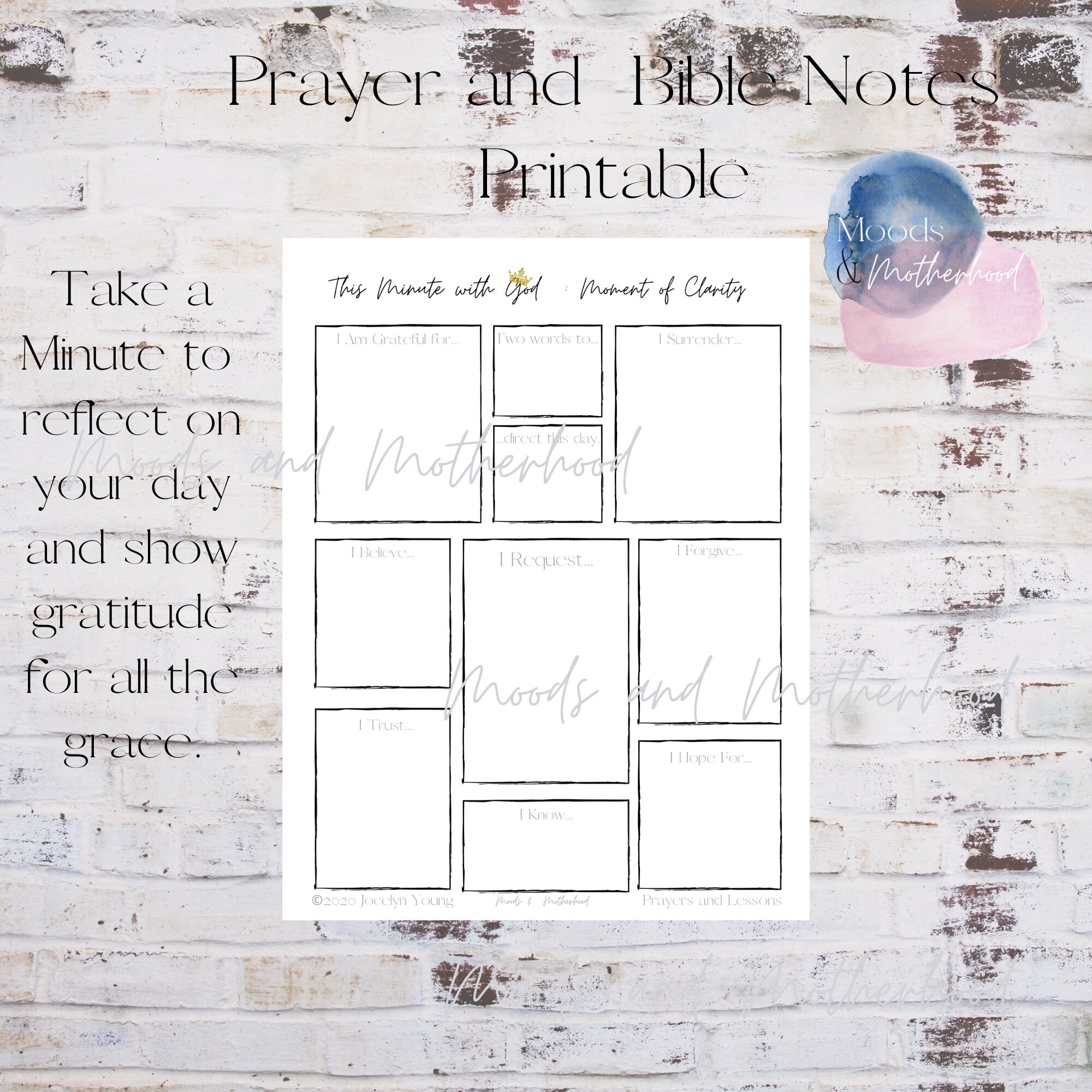 Pray Note Prayer Notes Printable | Bible Notes Printable | Prayer and Bible Notes ...