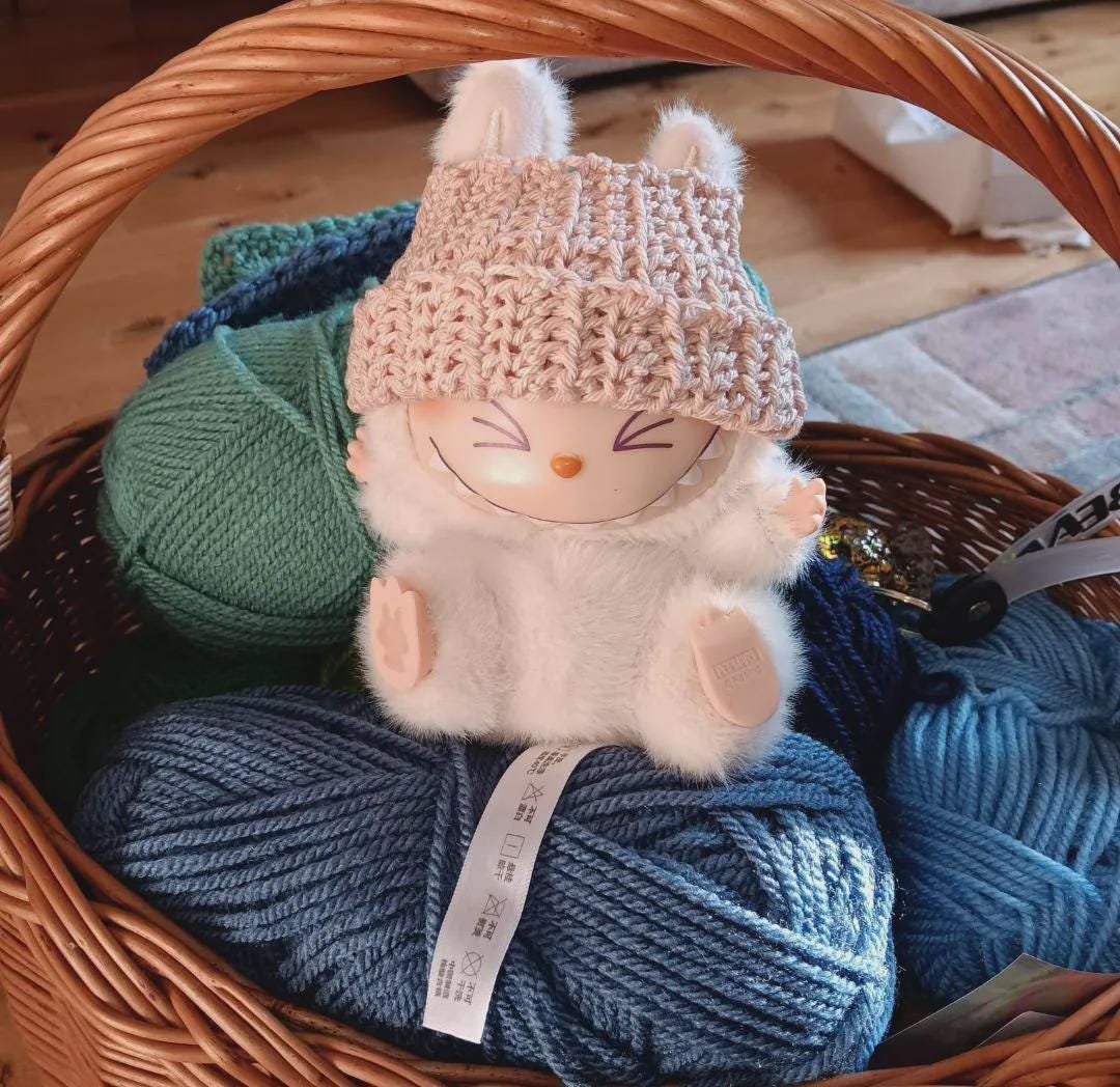 Labubu Beanie Crochet Pattern Digital PDF Crochet Pattern Labubu Doll Crochet Pattern Instant Download