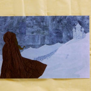 A Rainha da Neve - Cartão Postal com Impressão Artística