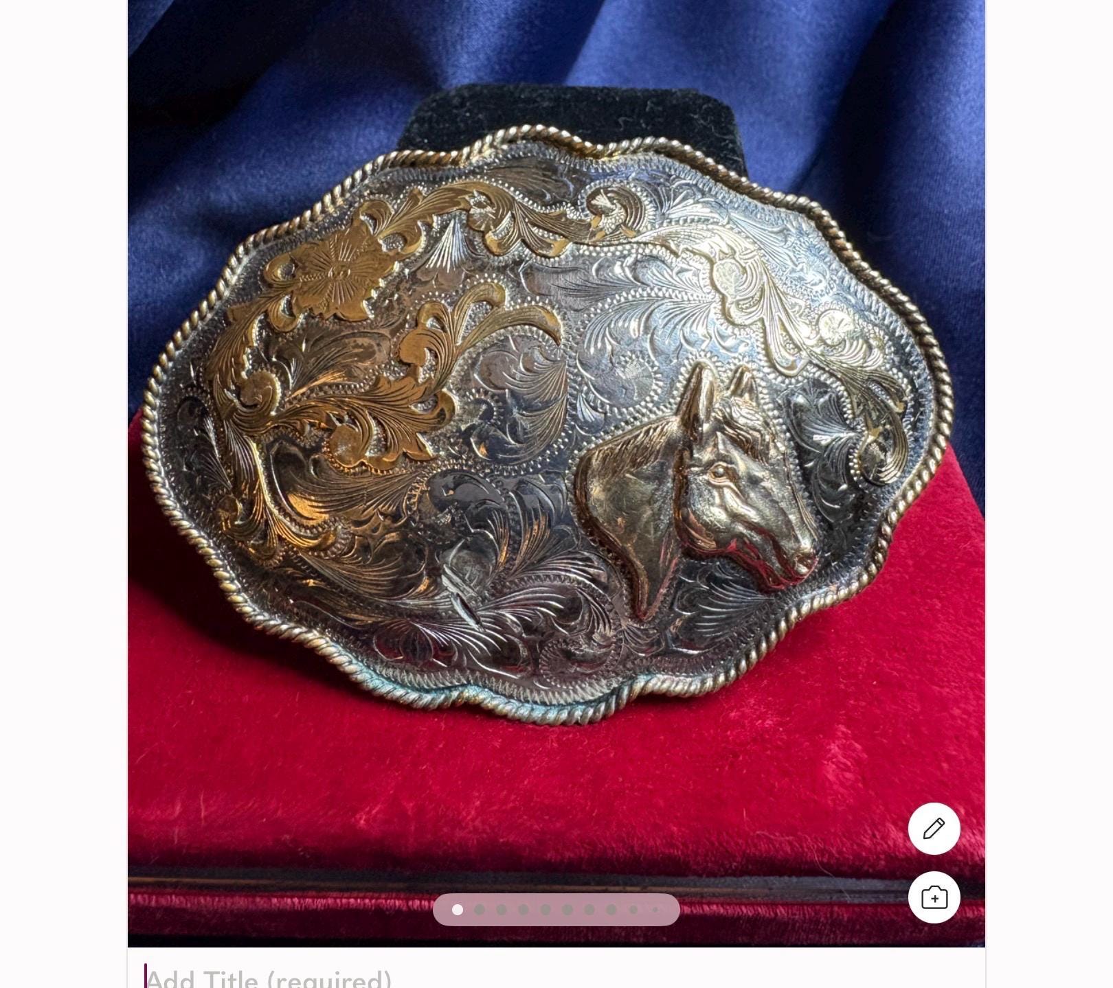 Mexico Vintage Silver Gold Buckle - Etsy