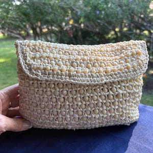Vintage 1950s MAGID Beaded Clutch Handbag