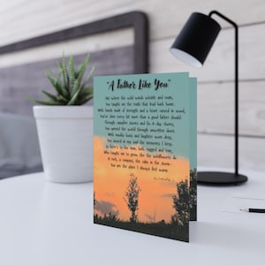 Vatertags-Grußkarten-Set - Ein Vater wie du, Inspirationskarten für Papa, Karten zum Thema Natur für Ihn, Kartensets für verschiedene Dinge, für die Liebe, Muttertag und ...