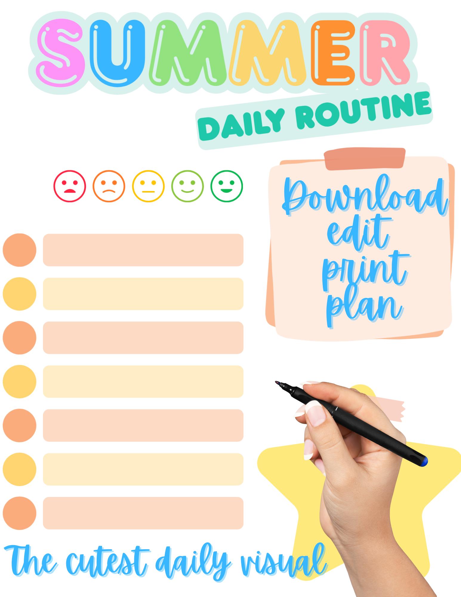 Summer Sanity Bundle, Organization, Printable, Editable Pdfs, Summer ...