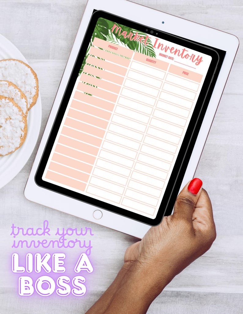 Inventory Tracker for Handmade Business, Online Editable, Printable PDF ...