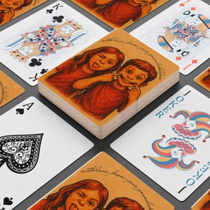 Fully Custom Playing Card Deck - Create your own gift for Dad, Grandpa, Partner o Family - Personalized Poker Cards