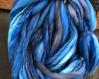 HANDSPUN Yarn Merino Wool Thick and Thin Bulky Yarn