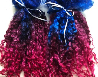 TEESWATER Wool LOCKS, DOll Hair, FELTING