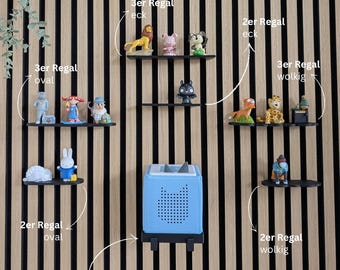 Tonie Regal für Akustikpaneel, 3D Druck, Toniewand, Zubehör, ohne bohren, Aufbewahrung, Acoustic Panel, Kinderzimmer, Tonieregal