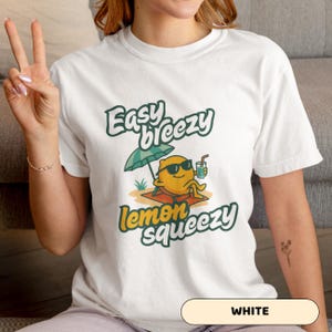 Maglietta Lemon Squeezy: divertente maglietta estiva con grafica