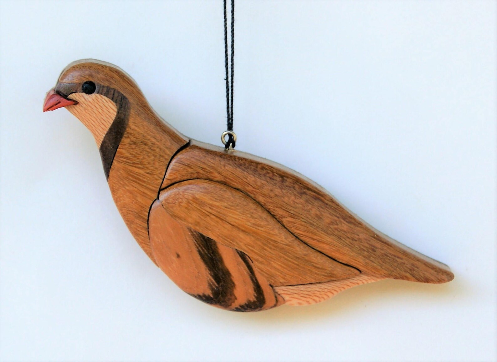 Partridge Wooden Ornament Intarsia Wood Bird Carving Etsy