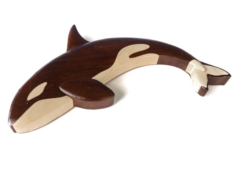 Orca Killer Whale Intarsia Wall Hanging Wooden Animal Etsy