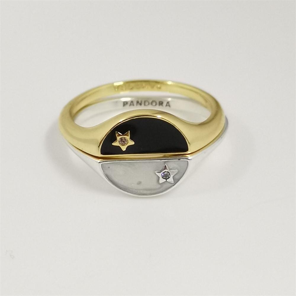 Pandora sun and moon ring set - Etsy 日本