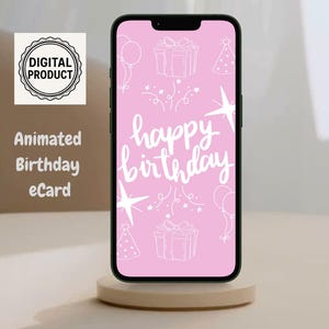 Tarjeta electrónica de feliz cumpleaños, tarjeta de cumpleaños virtual, tarjeta de felicitación de cumpleaños digital, video de tarjeta de feliz cumpleaños, tarjeta de cumpleaños animada