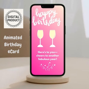 Happy Birthday Day eCard, Virtual Birthday Card, Digital Birthday Greeting Card, Happy Birthday Card Video, Animated Birthday Card