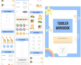Preschool Learning Workbook: Alphabet, Numbers, Shapes (PDF)