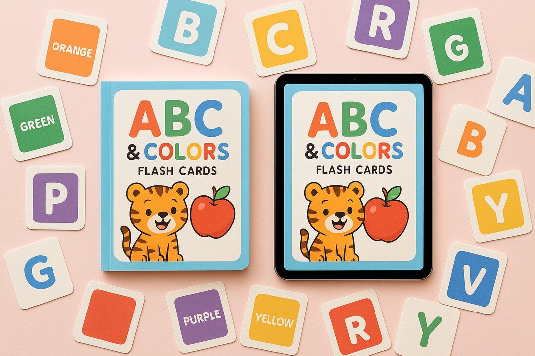 ABC and Colors Flash Cards – Fun and Educational Printable & Digital ...
