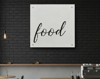 White Outdoor Metal Logo Sign – Steel Business Wall Sign, Laser Cut Branding Sign for Shops & Offices