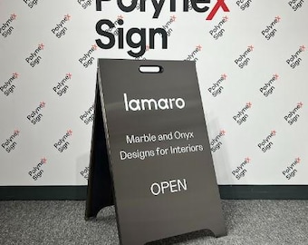 Premium Modern A Frame Sign, Sidewalk Signs For Shops, Double Sided Pavemnt Sign, Easy Setup Metal Sandwich Board, Sign For Businesses