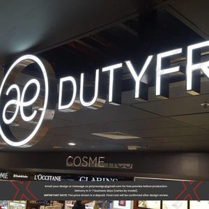 Custom Channel Letters, Sign for Shops, Advertising Sign, 3D Marquee Letters, Sign for Businesses, Cafes, LED Light Letters, , Personalized