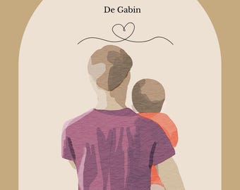 Father's Day card, poster, dad gift, happy dad's day