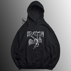 Sweat-shirt à capuche graphique Led Zeppelin, rock classique