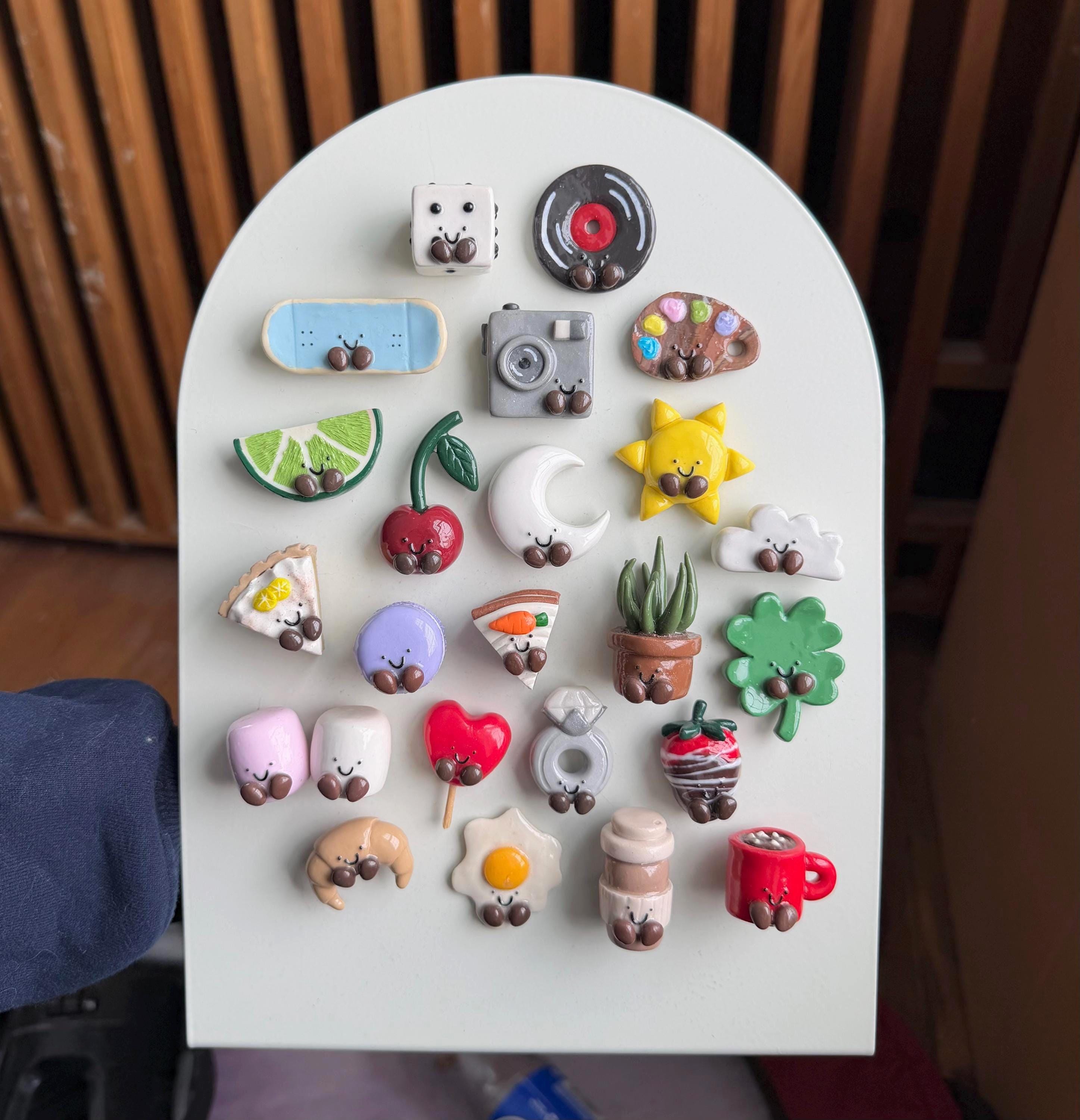 Handmade Polymer Clay Magnets - Etsy
