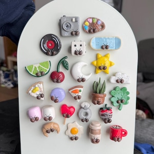 Handmade Polymer Clay Magnets - Etsy