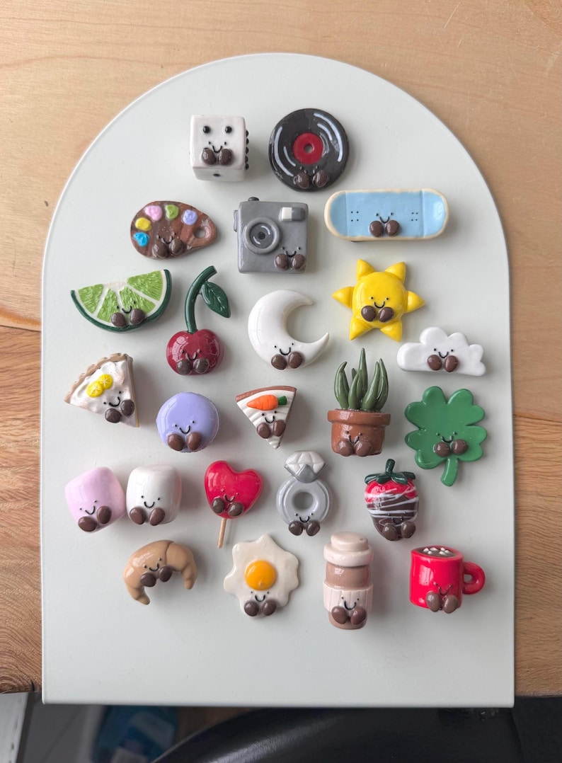 Handmade Polymer Clay Magnets - Etsy