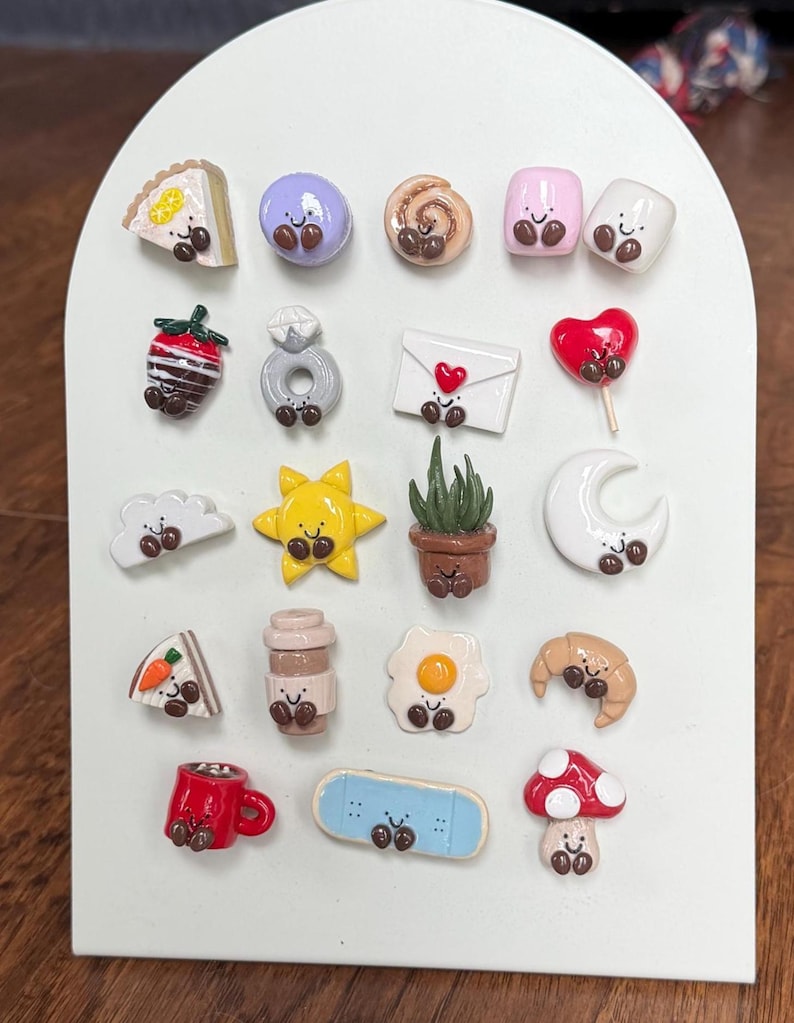 Handmade Polymer Clay Magnets - Etsy