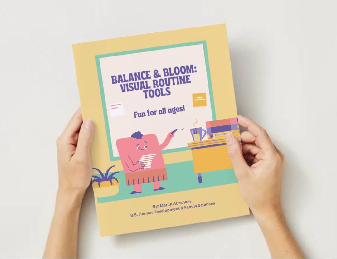 Visual Schedule and Token Board – Printable Routine Chart for Autistic ...