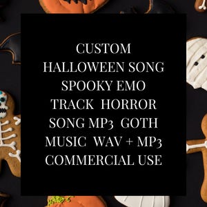 Custom Halloween Song | Spooky Emo Track | Horror Song MP3 | Goth Music | WAV + MP3 | Commercial Use