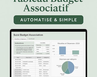 Comptabilité Association - Club Sport - Entrepreneur Excel | Modèle Prêt à l’Emploi pour Suivi Financier - Bilan auto & Subvention France
