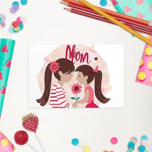 Biglietto d'auguri economico per la mamma da parte della figlia: un biglietto d'auguri sentito per un compleanno o semplicemente perché sì / Un regalo carino, significativo e conveniente per la mamma