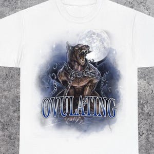 T-Shirt | Eisprung verfluchten Humor Werewolf Wolf Grafik Tee