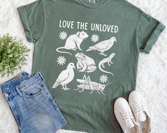Camiseta Comfort Colors 'Ame os Desamados' para Resgate de Animais