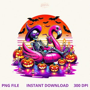 Summerween PNG, Summerween Vibes PNG, Funny Skull, skeleton Halloween in Summer png, Trendy Sublimation Spooky, Spooky Summer Png, dtf png
