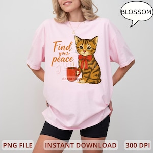 Cat Coffee Cozy Png | Funny Cat Png | Sublimation Design | Cat Lover | Kitten Png | Paw Png | T-Shirt Design | Digital Download Png
