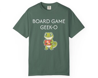 -shirt Geek-o Gecko de jeu de société | Vêtements pour amoureux des reptiles Punny