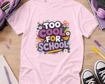 Trop pour les écoliers | T-shirt graphique de la rentrée