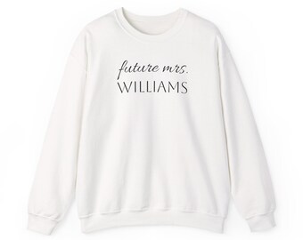 Sweat-shirt de fiançailles personnalisable pour femme
