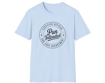 -shirt officiel certifié papa Joke Department Seal | Jeu de mots