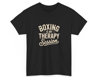 -shirt La boxe est ma séance de thérapie | T-shirt de boxe amusant
