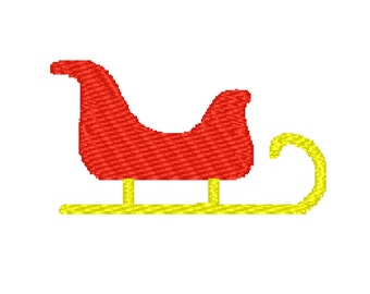 Sleigh Design for Machine Embroidery in 3 sizes - Instant Download